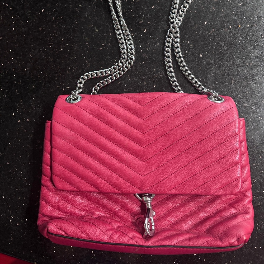 Rebecca Minkoff Quilted Edie Red Crossbody bag